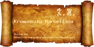 Krompaszky Marcellina névjegykártya
